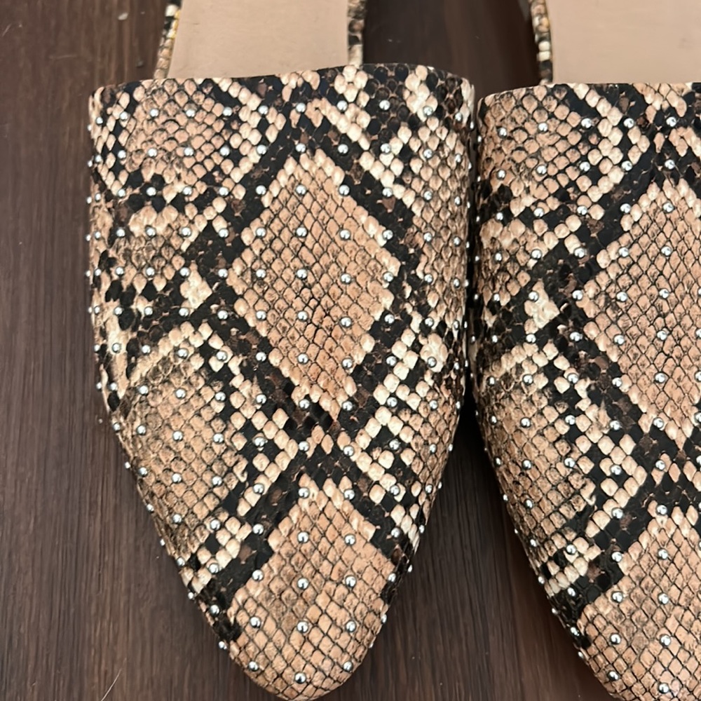 New Steve Madden Python Studded Flats Loafers Siz… - image 4